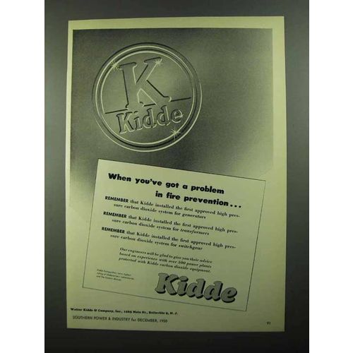 1950 Kidde Fire Extinguishers Ad - You've Got a Problem