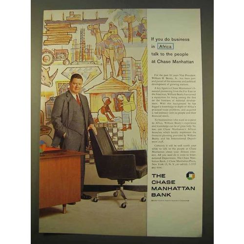 1963 Chase Manhattan Bank Ad - Do Business in Africa