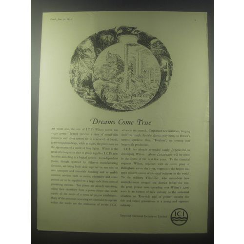 1954 ICI Imperial Chemical Industries Ad - Dreams come true