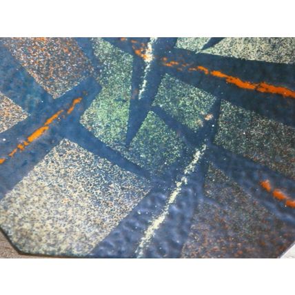 Small Enamelled Copper Trinket Dish