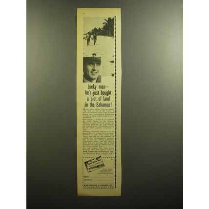 1964 Alan Chadwick & Partners Ltd. Ad - Lucky man - he's just bought a plot
