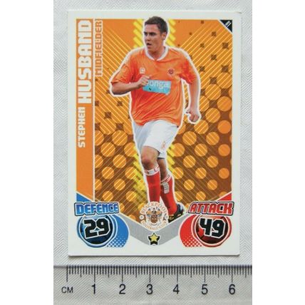 2010/11 Topps Match Attax Trading Card 81 Stephen Husband, Blackpool
