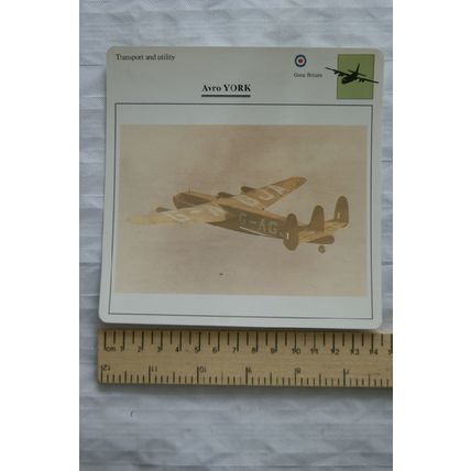 Avro York - GB - Transport & Utility - Collectors Club Card