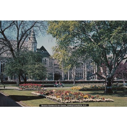 Botanic Gardens Art Garden Christchurch New Zealand Postcard
