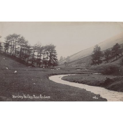 Harley Valley Wales Welsh Antique Real Photo Postcard