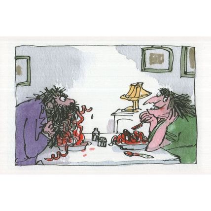 Roald Dahl The Twits Book Squiggly Spaghetti Postcard