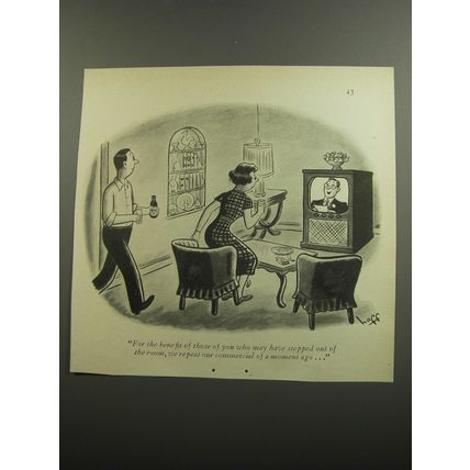 1952 Cartoon by Syd Hoff - For the benefit of those of you