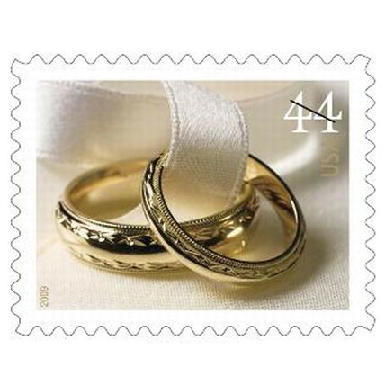 Wedding Rings Sheet of 20 44¢ Postage Stamps Scott 4397