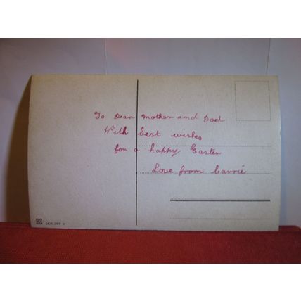 EASTER GREETINGS CARD. used vintage postcard not posted jesus risen again #