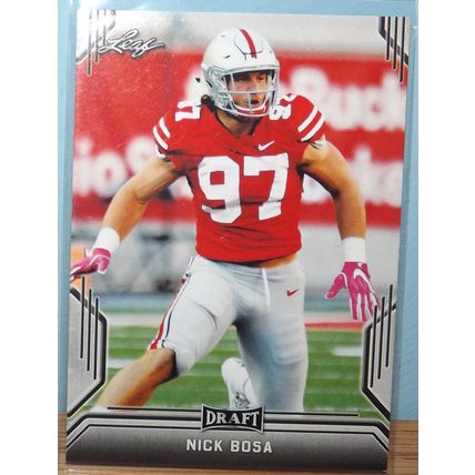 2019 Leaf Draft NICK BOSA (Ohio State/49ers) Rookie Card #59