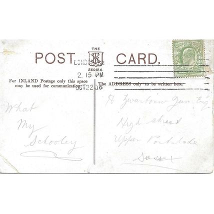 Station Road - CLACTON-ON-SEA - Essex - 1906 - Original Postcard