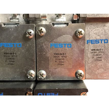 FESTO SOLENOID VALVE VIMP-04-D-1,MUHX2-ZP-D-1-24G,IEPR-04-D-1  VL-5/3E-D,EV