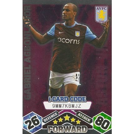 Match Attax Extra 2009/10 Collection: I-Card, Aston Villa - Agbonlahor