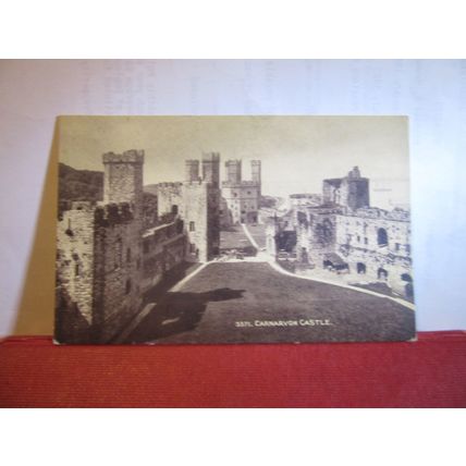 CARNARVON CASTLE antique unused postcard by Photochrom =