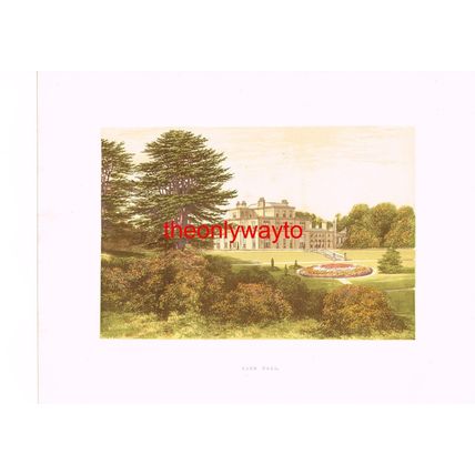 EDEN HALL, Nr PENRITH, CUMBERLAND, (MUSGRAVE, BARONET), Book Illustration, c1880