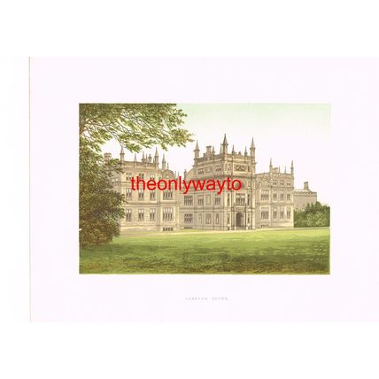 CORSHAM COURT, Nr CORSHAM, WILSTSHIRE, (LORD METHUEN), Book Illustration, c1880