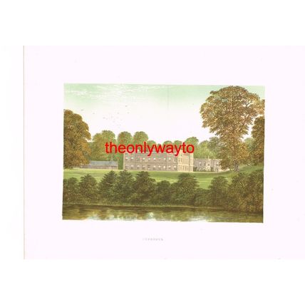 UGBROOKE, Nr CHUDLEIGH, DEVON, (LORD CLIFFORD), Book Illustration, c1880