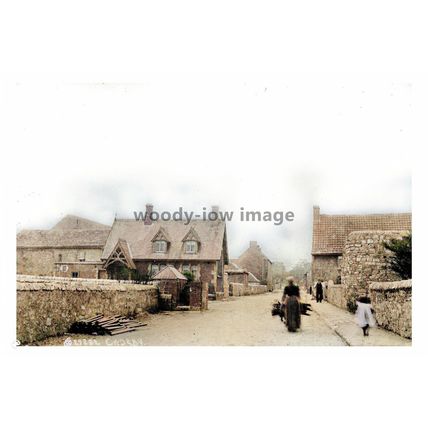 ptc1534 - Yorkshire - Woman Collecting Wood at Cadeby Village - print 6x4