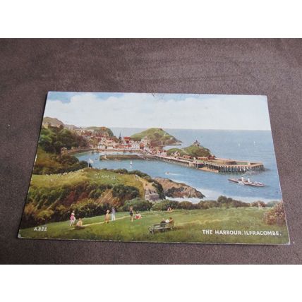 Valentines Art Postcard - The Harbour, Ilfracombe - Artist Brian Gerald A822