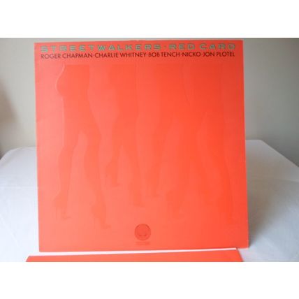 LP. 1976.STREETWALKERS . RED CARD. LIMITED EDTION RED VINYL. NO 02821.NEAR MINT