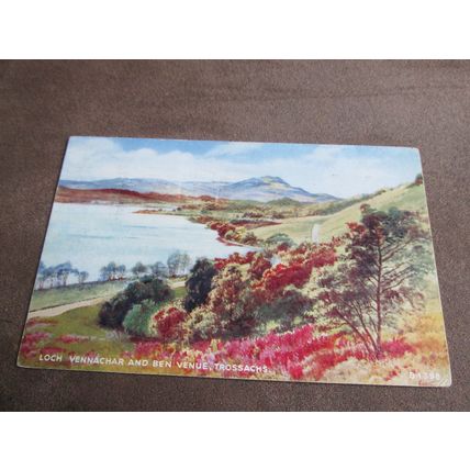 Valentines Postcard - Loch Vennachar, Trossachs - Artist EW Trick / B1398
