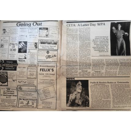 The Villager - 4 issues, 1978-79. New York City, Greenwich Village Newspaper