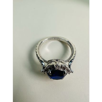 Bomb Party Sz10 Revealed BP Ring Fashion Jewelry RBP Radiant Blue Rhodium P
