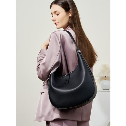 Genuine Leather Women Tote Bag Handbags Black