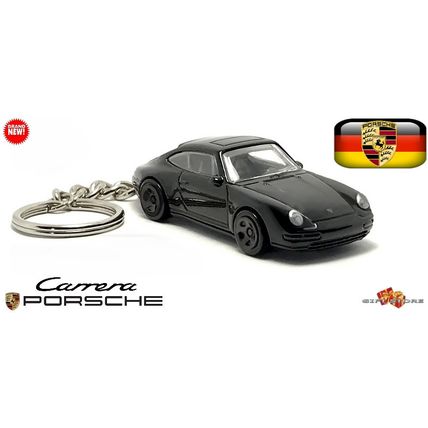 RARE KEYCHAIN BLACK PORSCHE 911 CARRERA