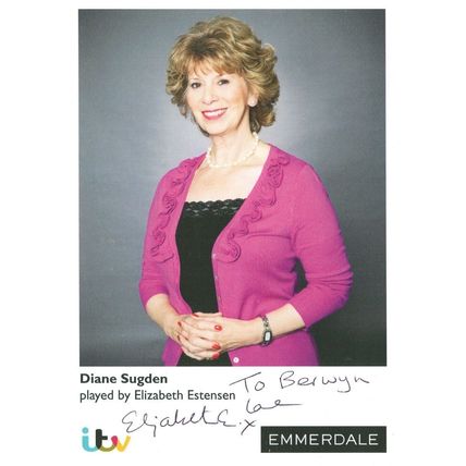 Elizabeth Estensen as Diane Blackstock Emmerdale Hand Signed Photo