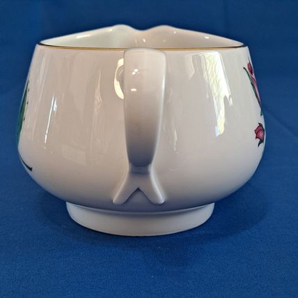 Vintage Easterling RADIANCE CREAMER Pink Rose 12oz Gold Trim Bavaria Germany