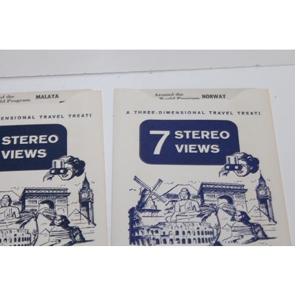 VTG TRU VUE Lot 3 D STEREOSCOPE VIEW 27 Card Sets Around the World Master Views