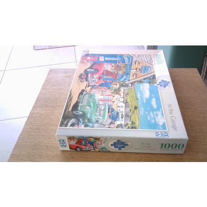 AT THE GARAGE by Trevor Mitchell Jigsaw Puzzle (1000 Piece) FX Schmid (2022)