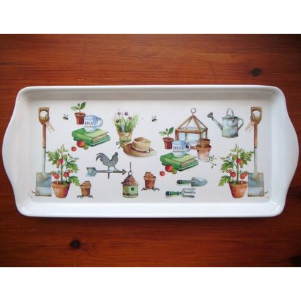 Leonardo Collection Melamine Sandwich Tray/Serving Tray, White, Gardening, VGC