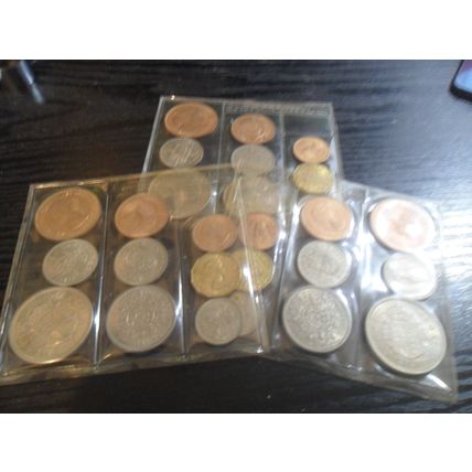 3 x 1953 Elizabeth II coin sets - scarce.