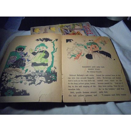 Antique Children's Books! 1928 Little Red Hen & 1944 Raggedy Ann! $38.00 Shipped