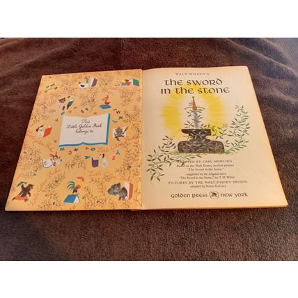 Little Golden Book The Sword InThe Stone (A) Edition 6.0 FN By Carl Memling 1963