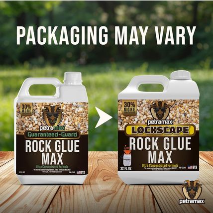 Petra Max Rock Glue for Landscaping, 32 Ounce - Ground Coverage & Pet Safe Mulch