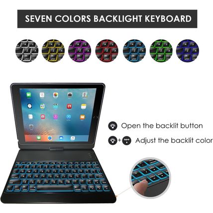 Procase 360° Rotation Case with Keyboard for Ipad 9.7 Inch (Old Model), Ipad 6Th