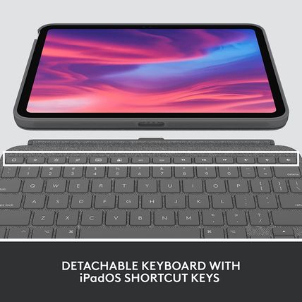 Logitech Combo Touch Ipad 10Th Gen Case, Detachable Keyboard, Large Precision Tr