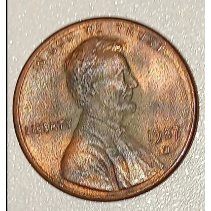 USA1987-D ERROR Lincoln Memorial Penny