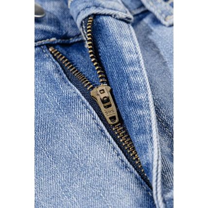Ashleigh Blue Acid Wash Raw Hem High Waist Flared Jeans