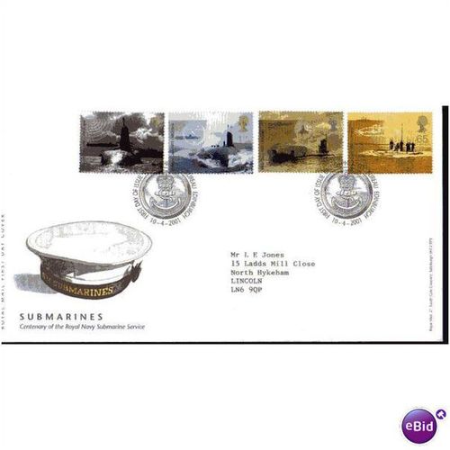 2001 'SUBMARINES F.D.C (BUREAU F.D.I) (EBID569)