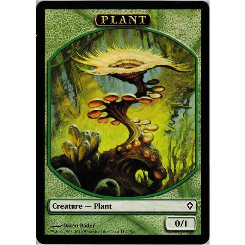 Magic the Gathering - Worldwake - #5/6 - Plant Token