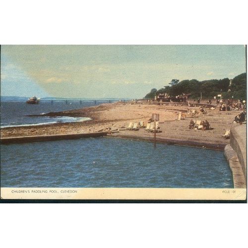 Vintage Cotman-Color PC - Children's Paddling Pool, Clevedon, Somerset - KCLE101