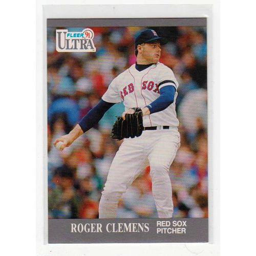 1991 Fleer Ultra Roger Clemens baseball card #31 –Red Sox