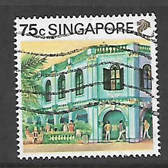SINGAPORE 1990 75c PERANAKAN PLACE SG 632 FINE USED#