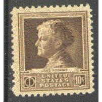 878 10c Jane Addams Fine MNH GA0299