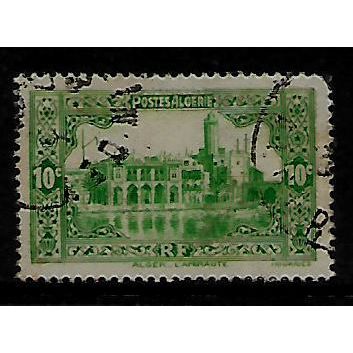 ALGERIA 1936 10c GREEN ADMIRALTY & PENON LIGHTHOUSE SG 111 FINE USED