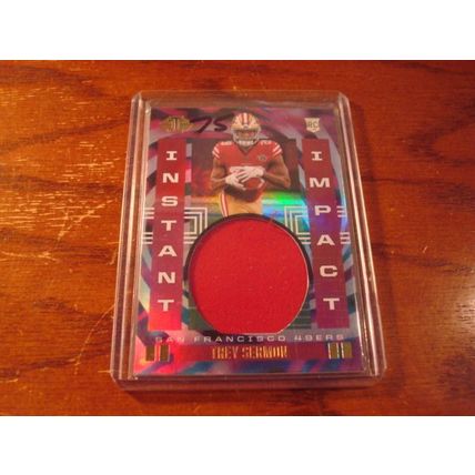 2021 Illusions, Instant Impact Rc, Jersey Patch, TREY SERMON Rc